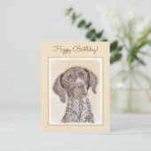 Duitse schilderkunst met horthaired pointer briefkaart (Staand voorkant)