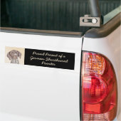 Duitse schilderkunst met horthaired pointer bumpersticker (Op Truck)