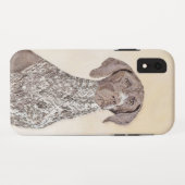 Duitse schilderkunst met horthaired pointer Case-Mate iPhone case (Achterkant (horizontaal))