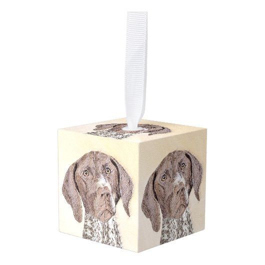 Duitse schilderkunst met horthaired pointer decoratie (Voorkant hoekig)