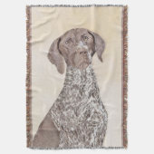 Duitse schilderkunst met horthaired pointer deken (Voorkant Verticaal)