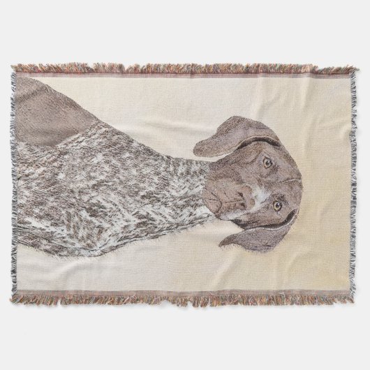 Duitse schilderkunst met horthaired pointer deken (Voorkant)