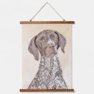 Duitse schilderkunst met horthaired pointer hangend wandkleed