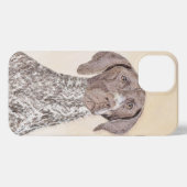 Duitse schilderkunst met horthaired pointer iPhone hoesje (Achterkant horizontaal)