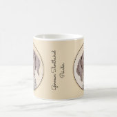 Duitse schilderkunst met horthaired pointer koffiemok (Center)