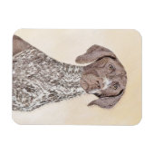 Duitse schilderkunst met horthaired pointer magneet (Horizontaal)