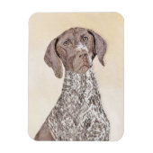 Duitse schilderkunst met horthaired pointer magneet (Verticaal)