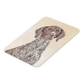 Duitse schilderkunst met horthaired pointer magneet (Linkerzijde)