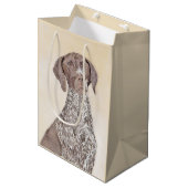 Duitse schilderkunst met horthaired pointer medium cadeauzakje (Voorkant Gekanteld)