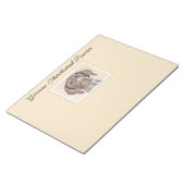 Duitse schilderkunst met horthaired pointer notitieblok (Schuin)