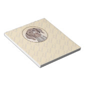 Duitse schilderkunst met horthaired pointer notitieblok (Schuin)