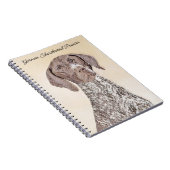 Duitse schilderkunst met horthaired pointer notitieboek (Rechterzijde)