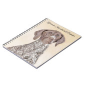 Duitse schilderkunst met horthaired pointer notitieboek (Linkerzijde)