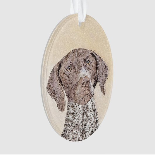 Duitse schilderkunst met horthaired pointer ornament (voorkant)