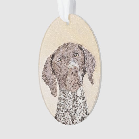 Duitse schilderkunst met horthaired pointer ornament (voorkant)