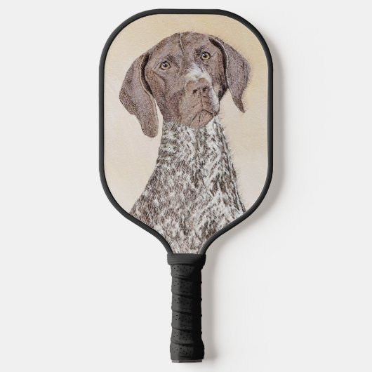 Duitse schilderkunst met horthaired pointer pickleball paddle (Voorkant)