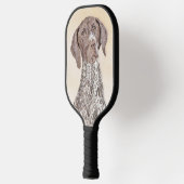 Duitse schilderkunst met horthaired pointer pickleball paddle (Links)