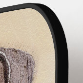 Duitse schilderkunst met horthaired pointer pickleball paddle (Links Detail)