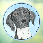 Duitse schilderkunst met horthaired pointer raamsticker (Vel 3)
