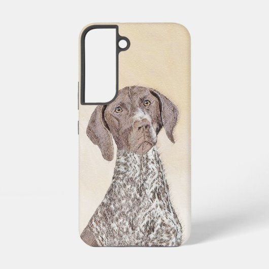 Duitse schilderkunst met horthaired pointer samsung galaxy hoesje (Achterkant)