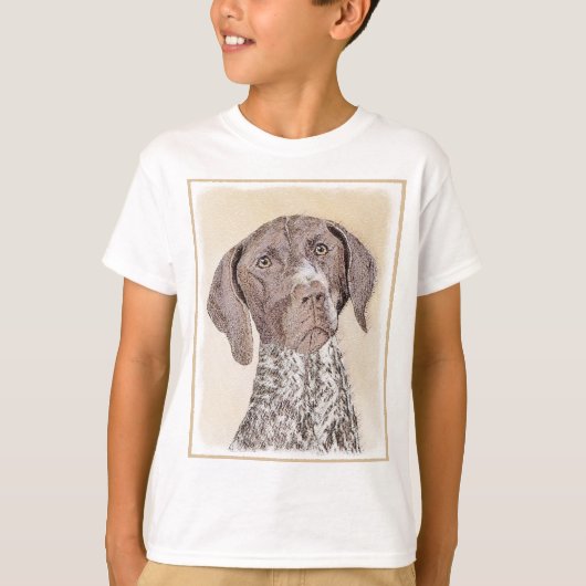 Duitse schilderkunst met horthaired pointer t-shirt (Voorkant)