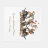 Duitse schortstaartrommelvaar fleece deken (Voorkant (Horizontaal))
