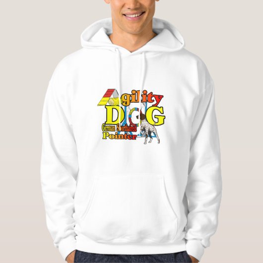 Duitse schotel met geschorste pointer-behendigheid hoodie (Voorkant)