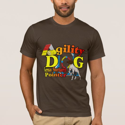 Duitse schotel met geschorste pointer-behendigheid t-shirt (Voorkant)