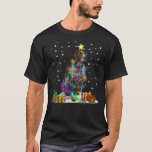 Duitse schouderklopaanwijzer voor kerstbomen t-shirt