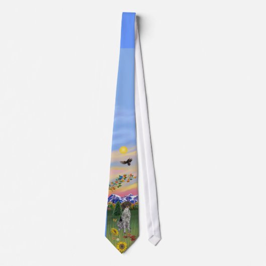 Duitse SH Pointer - Berglandschap Stropdas (Voorkant)