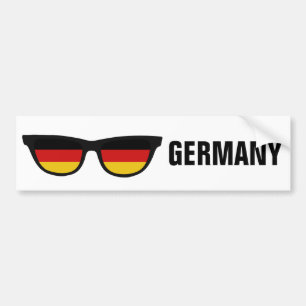 Duitse Shades aangepaste tekst & kleurenbumperstic Bumpersticker