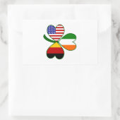 Duitse Shamrock Rechthoekige Sticker (Tas)