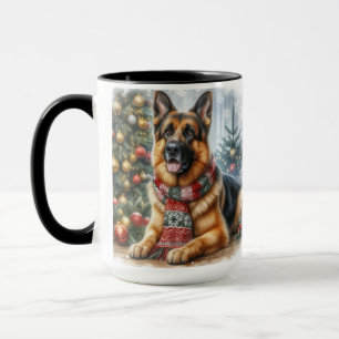 Duitse Shepard ChristmasCoffee Mok Cup