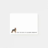 Duitse Shepard Realistisch Personaliseer Notities Post-it® Notes (Voorkant)