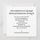 Duitse Shepard verjaardagsuitnodiging, Hond verjaa Kaart (Achterkant)