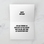 DUITSE SHEPARD ZEGT "HAPPY 40th" Kaart (Binnen)