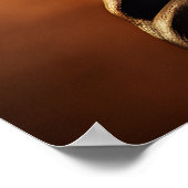 Duitse Sheperd Aviator WWI  Portret Poster (Hoek)