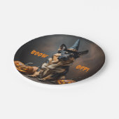 Duitse Shephard Halloween Party Borden Papieren Bordje (Gekanteld)