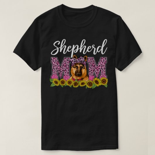 Duitse Shephard Ma Leopard Best German Shephard M T-shirt (Design voorkant)