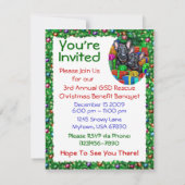 Duitse Shepherd BLK Open Gifts Kerstmis Kaart (Achterkant)