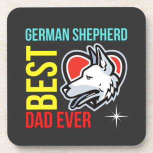 Duitse Shepherd Dad, Dog Dad Bier Onderzetter