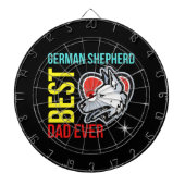 Duitse Shepherd Dad, Dog Dad Dartbord (Voorkant)