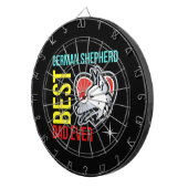 Duitse Shepherd Dad, Dog Dad Dartbord (Voorkant Rechts)