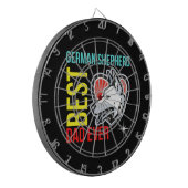 Duitse Shepherd Dad, Dog Dad Dartbord (Voorkant Links)