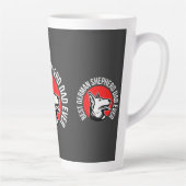 Duitse Shepherd Dad, Dog Dad Latte Mok (Rechts)