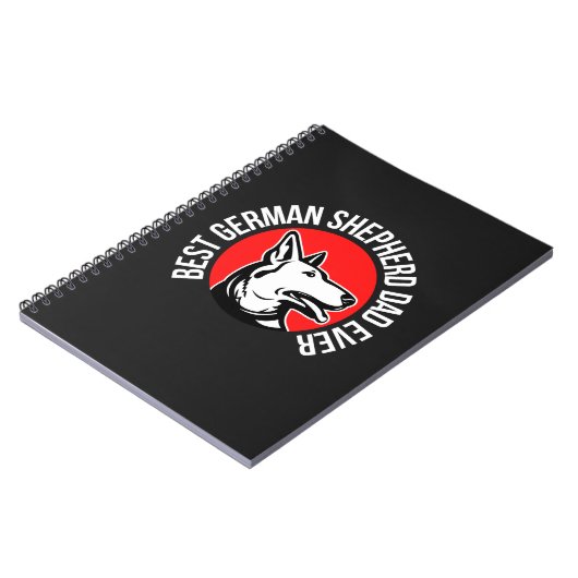 Duitse Shepherd Dad, Dog Dad Notitieboek (Linkerzijde)