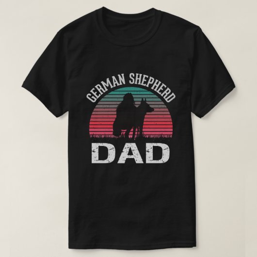 Duitse Shepherd DAD Dog T-shirt (Design voorkant)