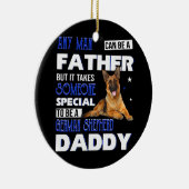  Duitse Shepherd Dad Vaderdag Proud Keramisch Ornament (Rechts)