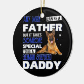  Duitse Shepherd Dad Vaderdag Proud Keramisch Ornament (Links)