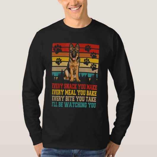 Duitse Shepherd Dog Activities Matching Dog T-shirt (Voorkant)